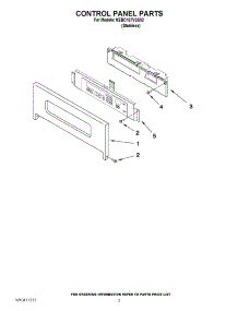 02 - Control Panel Parts parts for Kitchenaid Wall Oven KEBC167VSS02 from AppliancePartsPros.com