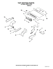 05 - Top Venting Parts parts for Kitchenaid Wall Oven KEBC167VSS02 from AppliancePartsPros.com