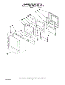 04 - Oven Door Parts parts for Kitchenaid Wall Oven KEBC147VWH03 from AppliancePartsPros.com