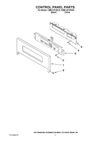 02 - Control Panel Parts parts for Kitchenaid Wall Oven KEBC147VBL03 from AppliancePartsPros.com