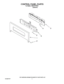 02 - Control Panel Parts parts for Kitchenaid Wall Oven KEBC167VSS01 from AppliancePartsPros.com