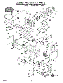 04 - Cabinet And Stirrer Parts parts for Kitchenaid Microwave KBHC109JSS05 from AppliancePartsPros.com