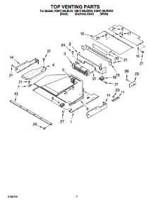 05 - Top Venting Parts parts for Kitchenaid Microwave KBHC109JBL05 from AppliancePartsPros.com