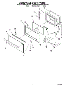 06 - Microwave Door Parts, Optional Parts parts for Kitchenaid Microwave KBHC109JBL05 from AppliancePartsPros.com