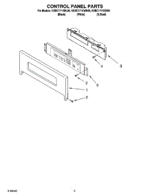 02 - Control Panel Parts parts for Kitchenaid Oven KEBC171KBL06 from AppliancePartsPros.com