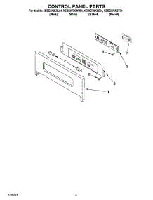 02 - Control Panel Parts parts for Kitchenaid Oven KEBC278KSS04 from AppliancePartsPros.com