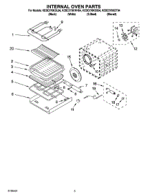 04 - Internal Oven Parts parts for Kitchenaid Oven KEBC278KSS04 from AppliancePartsPros.com