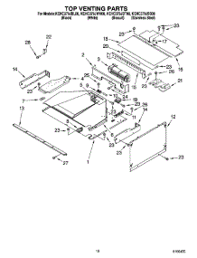 08 - Top Venting Parts parts for Kitchenaid Oven KEHC379JBL08 from AppliancePartsPros.com