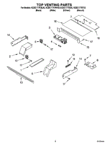 05 - Top Venting Parts, Optional Parts parts for Kitchenaid Oven KEBC177KWH05 from AppliancePartsPros.com