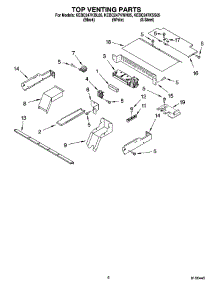 05 - Top Venting Parts, Optional Parts parts for Kitchenaid Oven KEBC247KBL05 from AppliancePartsPros.com