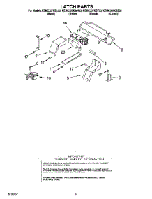 04 - Latch Parts parts for Kitchenaid Oven KEMC307KBT05 from AppliancePartsPros.com