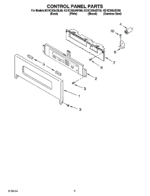 02 - Control Panel Parts parts for Kitchenaid Oven KEHC309JBL08 from AppliancePartsPros.com