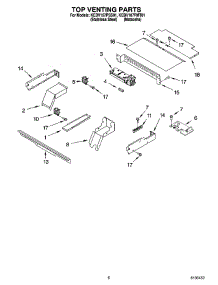 05 - Top Venting Parts, Optional Parts parts for Kitchenaid Oven KEBV107PSS01 from AppliancePartsPros.com