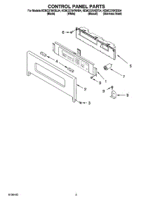 02 - Control Panel Parts parts for Kitchenaid Oven KEMC378KWH04 from AppliancePartsPros.com