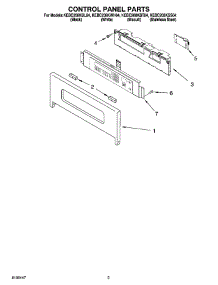 02 - Control Panel Parts parts for Kitchenaid Oven KEBC208KBL04 from AppliancePartsPros.com