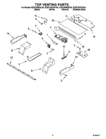 05 - Top Venting Parts, Optional Parts parts for Kitchenaid Oven KEBC208KBL04 from AppliancePartsPros.com