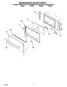 09 - Microwave Door Parts, Optional Parts (Not Included) parts for Kitchenaid Oven KEMC307KSS05 from AppliancePartsPros.com