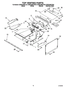 08 - Top Venting Parts parts for Kitchenaid Oven KEMC308KSS04 from AppliancePartsPros.com