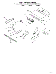 05 - Top Venting Parts, Optional Parts parts for Kitchenaid Oven KEBC171KSS06 from AppliancePartsPros.com