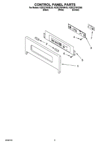 02 - Control Panel Parts parts for Kitchenaid Oven KEBC276KBL05 from AppliancePartsPros.com