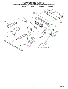 05 - Top Venting Parts, Optional Parts parts for Kitchenaid Oven KEBC278KWH04 from AppliancePartsPros.com
