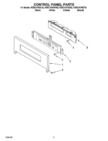 02 - Control Panel Parts parts for Kitchenaid Oven KEBC107KSS05 from AppliancePartsPros.com