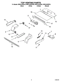 05 - Top Venting Parts, Optional Parts parts for Kitchenaid Oven KEBC107KWH05 from AppliancePartsPros.com