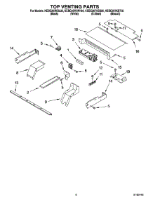 05 - Top Venting Parts, Optional Parts parts for Kitchenaid Oven KEBC207KBT05 from AppliancePartsPros.com