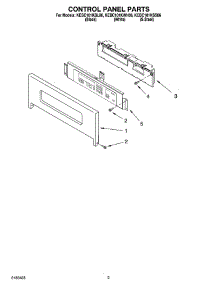02 - Control Panel Parts parts for Kitchenaid Oven KEBC101KWH06 from AppliancePartsPros.com