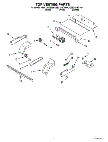 05 - Top Venting Parts, Optional Parts parts for Kitchenaid Oven KEBC101KBL06 from AppliancePartsPros.com