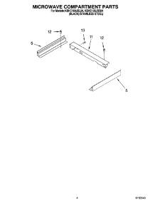 03 - Microwave Compartment Parts parts for Kitchenaid Microwave KBHC109JBL04 from AppliancePartsPros.com