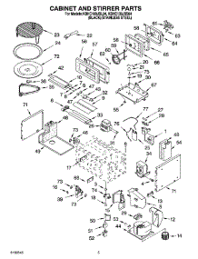 04 - Cabinet And Stirrer Parts parts for Kitchenaid Microwave KBHC109JSS04 from AppliancePartsPros.com
