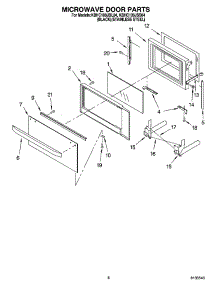 06 - Microwave Door Parts, Optional Parts parts for Kitchenaid Microwave KBHC109JSS04 from AppliancePartsPros.com
