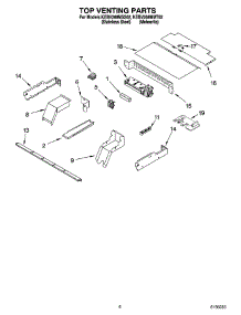 05 - Top Venting Parts, Optional Parts parts for Kitchenaid Oven KEBV208MSS02 from AppliancePartsPros.com