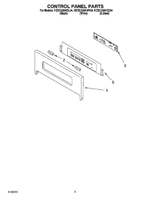 02 - Control Panel Parts parts for Kitchenaid Oven KEBC206KWH04 from AppliancePartsPros.com