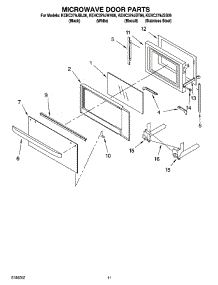 09 - Microwave Door Parts, Optional Parts parts for Kitchenaid Oven KEHC379JBT06 from AppliancePartsPros.com