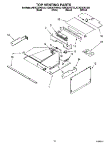 08 - Top Venting Parts parts for Kitchenaid Oven KEMC307KBT03 from AppliancePartsPros.com