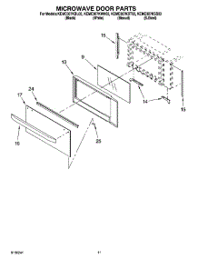 09 - Microwave Door Parts, Optional Parts (Not Included) parts for Kitchenaid Oven KEMC307KSS03 from AppliancePartsPros.com