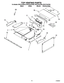 08 - Top Venting Parts parts for Kitchenaid Oven KEHC379JSS06 from AppliancePartsPros.com