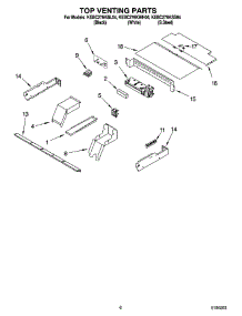 05 - Top Venting Parts, Optional Parts parts for Kitchenaid Oven KEBC276KWH04 from AppliancePartsPros.com