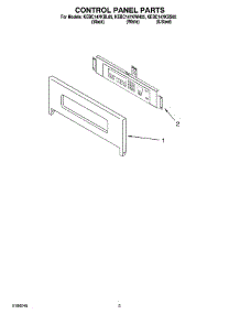 02 - Control Panel Parts parts for Kitchenaid Oven KEBC147KBL05 from AppliancePartsPros.com