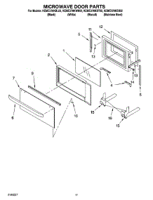 09 - Microwave Door Parts, Optional Parts parts for Kitchenaid Oven KEMC378KSS02 from AppliancePartsPros.com