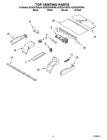 05 - Top Venting Parts, Optional Parts parts for Kitchenaid Oven KEBC207KSS04 from AppliancePartsPros.com