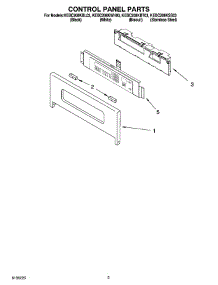 02 - Control Panel Parts parts for Kitchenaid Oven KEBC208KSS03 from AppliancePartsPros.com