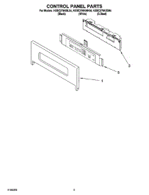 02 - Control Panel Parts parts for Kitchenaid Oven KEBC276KBL04 from AppliancePartsPros.com