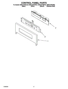 04 - Control Panel Parts parts for Kitchenaid Oven KEBC107KBT04 from AppliancePartsPros.com