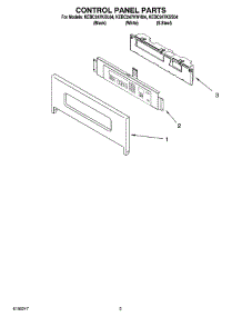 02 - Control Panel Parts parts for Kitchenaid Oven KEBC247KWH04 from AppliancePartsPros.com
