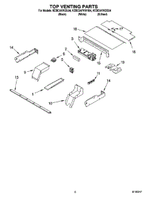 05 - Top Venting Parts, Optional Parts parts for Kitchenaid Oven KEBC247KBL04 from AppliancePartsPros.com