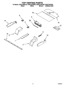 05 - Top Venting Parts, Optional Parts parts for Kitchenaid Oven KEBC278KWH03 from AppliancePartsPros.com