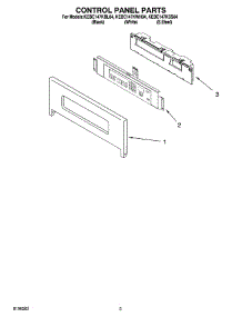 02 - Control Panel Parts parts for Kitchenaid Oven KEBC147KBL04 from AppliancePartsPros.com